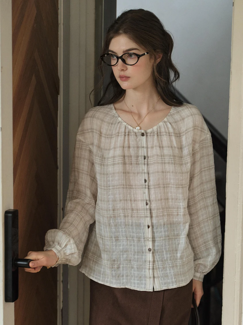 Leilani Round Neck Loose Blouse