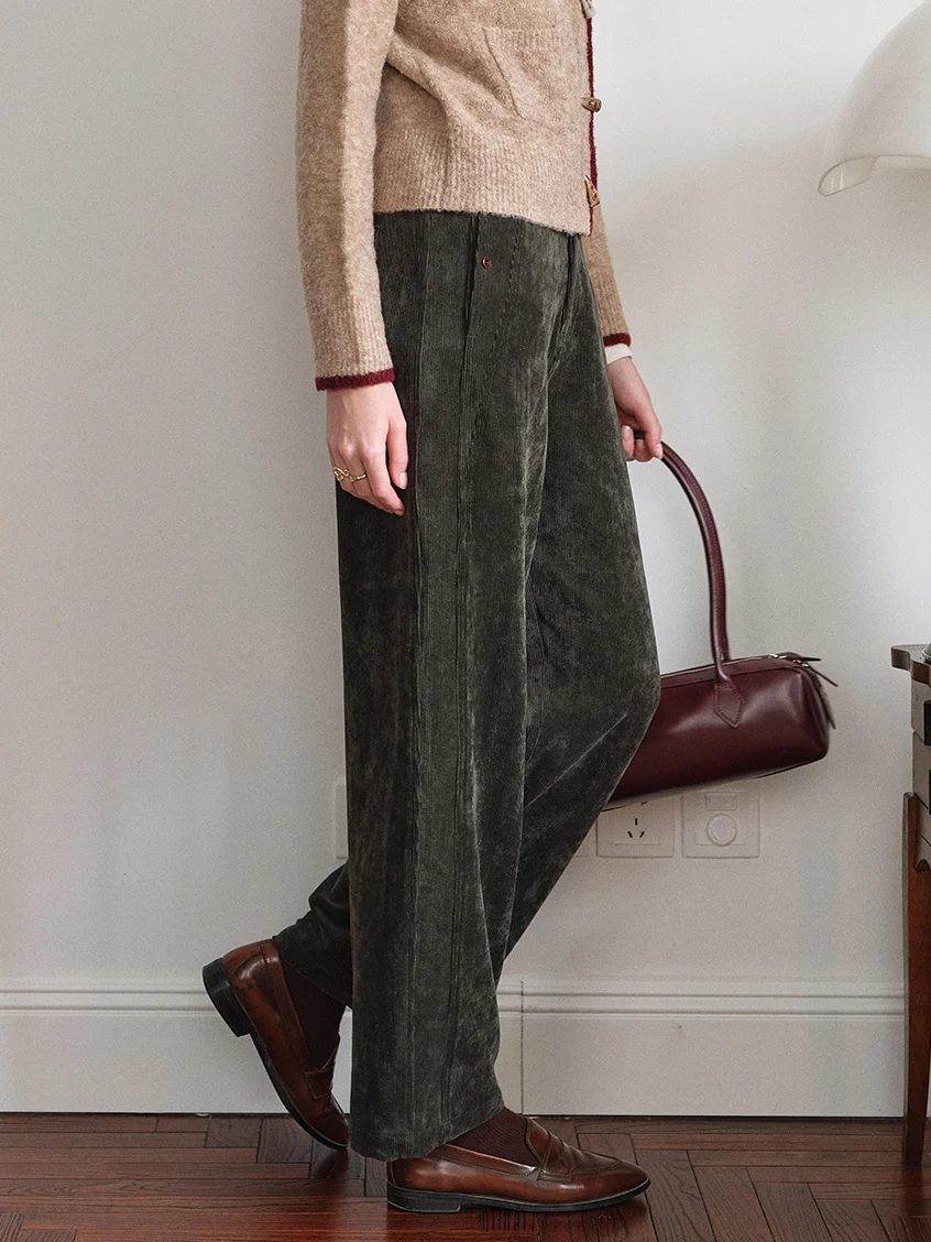 Ghislaine High-Waisted Wide-Leg Trousers