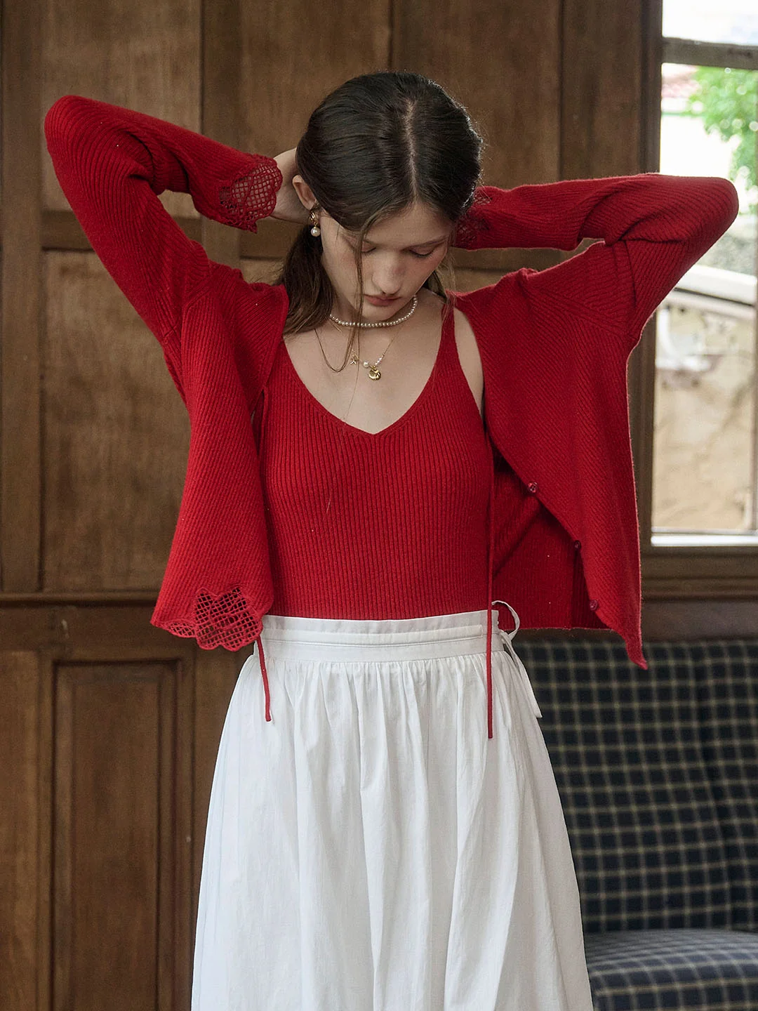 【Final Sale】Avianna V-Neck Knit Camisole Top