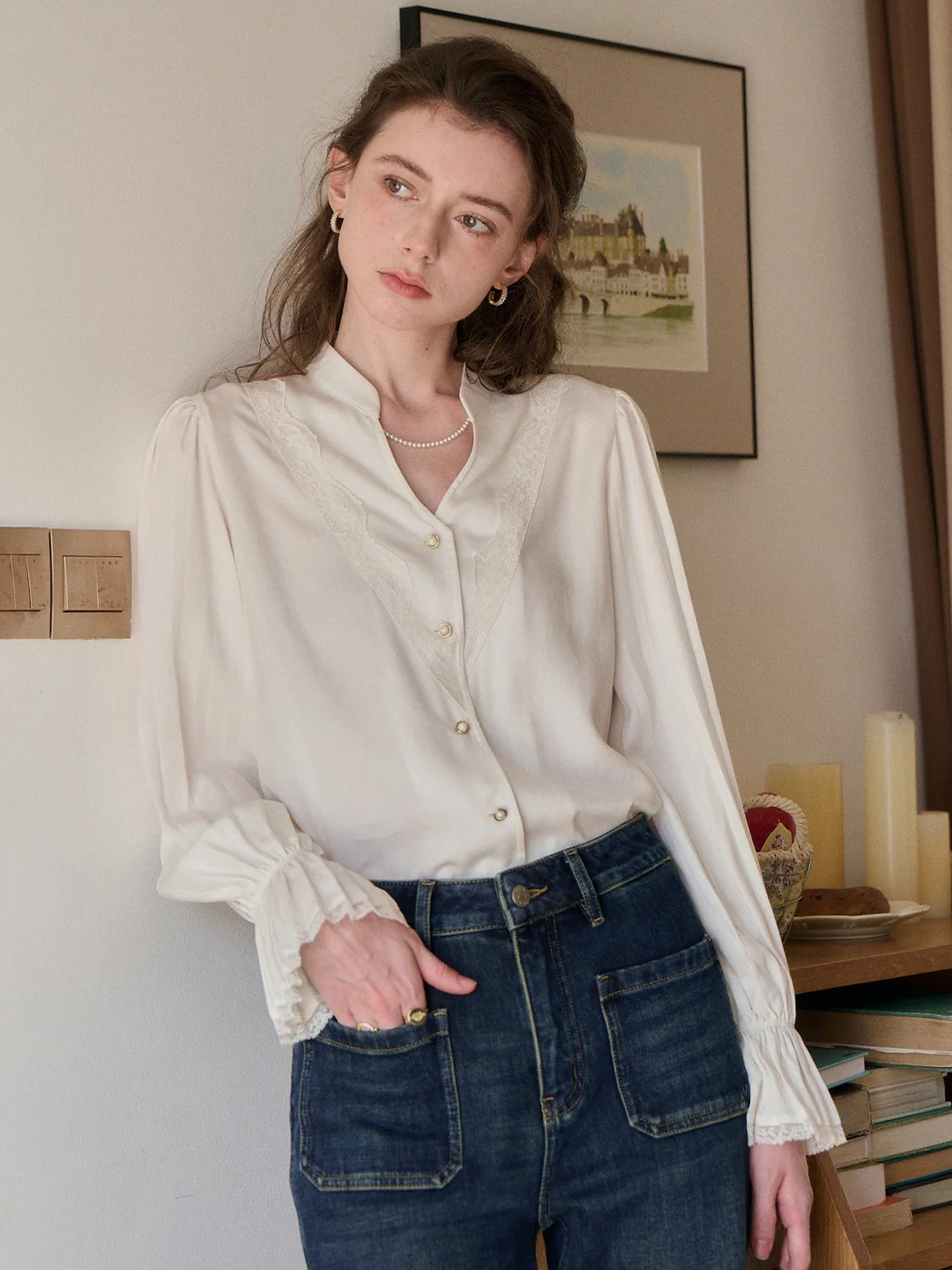 Sariyah V-Neck 100% Lyocell Blouse