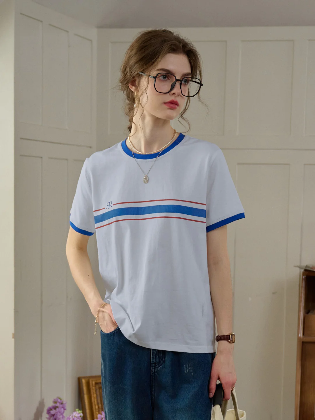 【Final Sale】Kai Women's Solid Color T-shirt