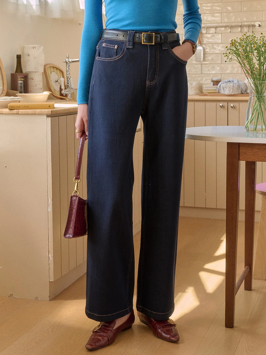 Alexis Straight Lyocell Cotton Jeans