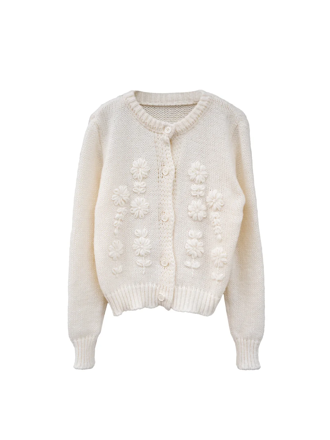 Armani Round Neck Crochet Sweater