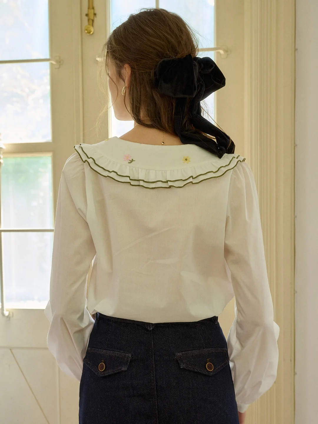 【Final Sale】Laurel Peter Pan Collar Blouse