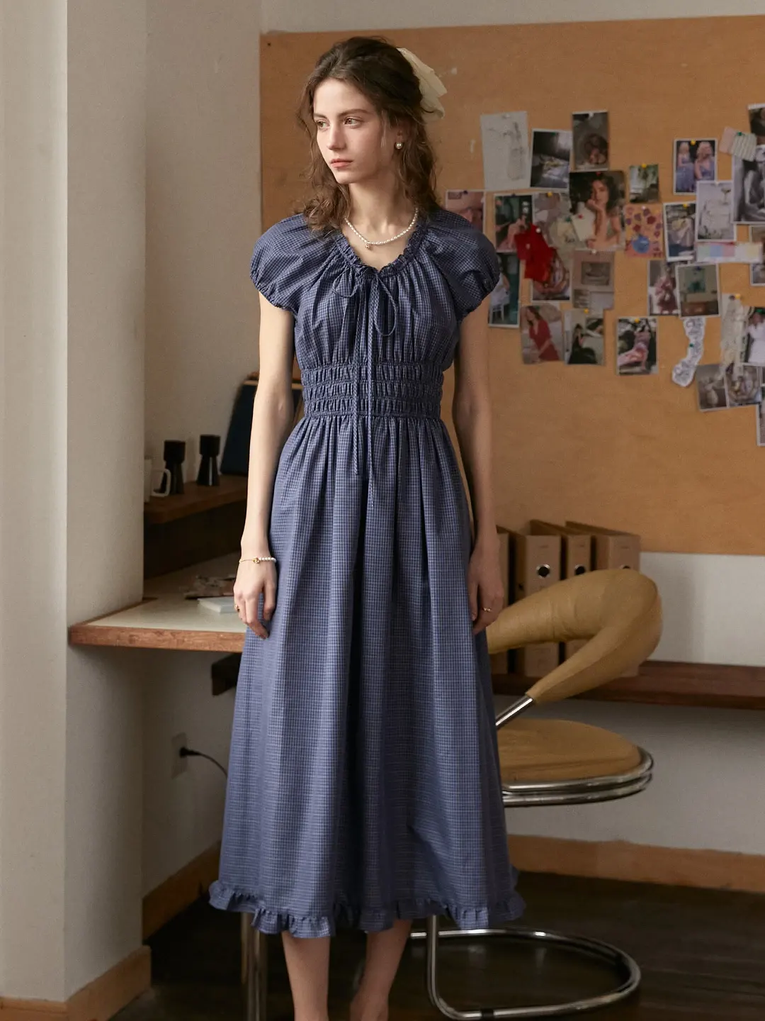 Baylee Round Neck 100% Cotton Dress