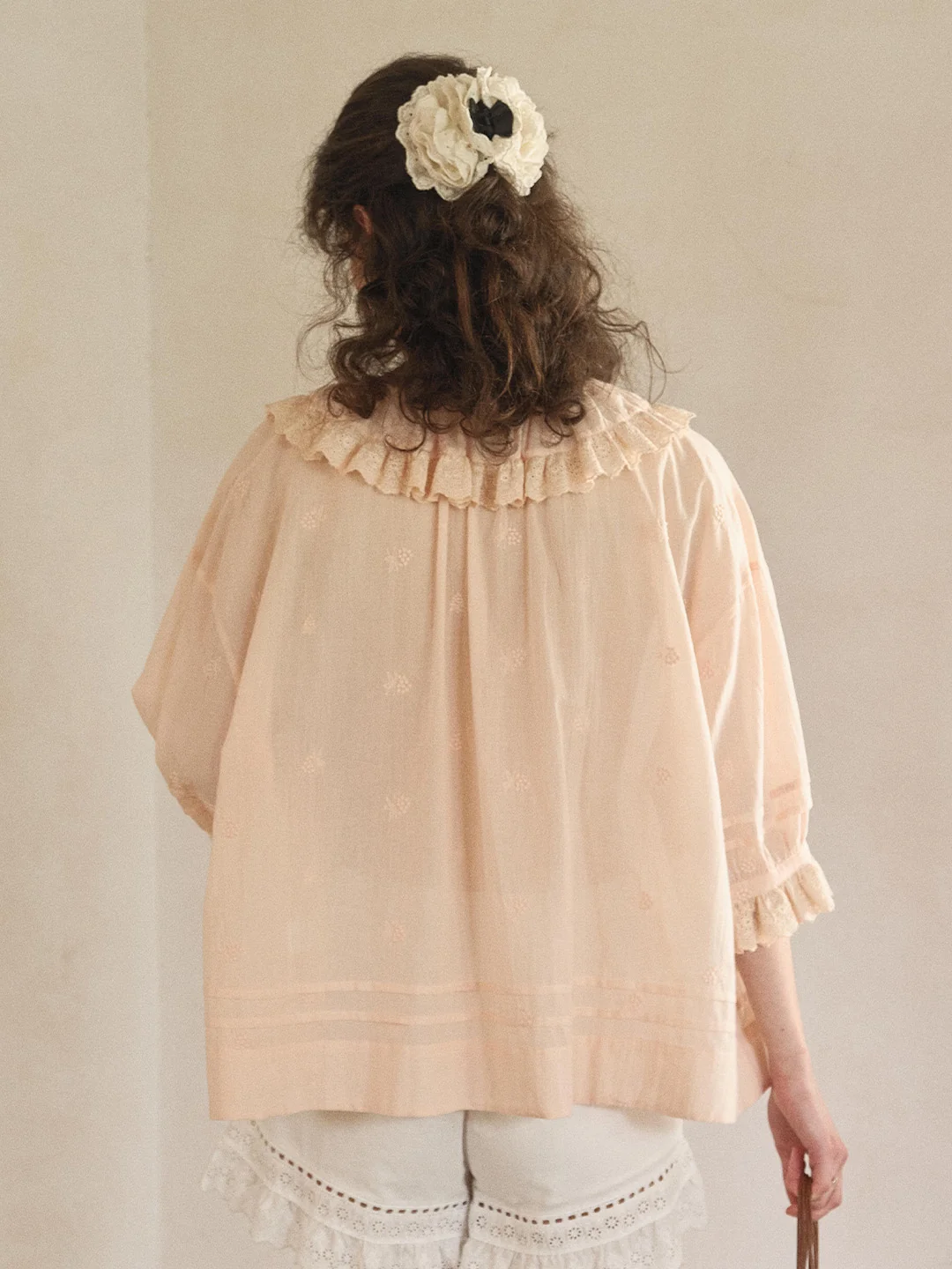 Romy Round Neck 100% Cotton Blouse