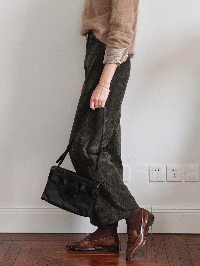Ghislaine High-Waisted Wide-Leg Trousers